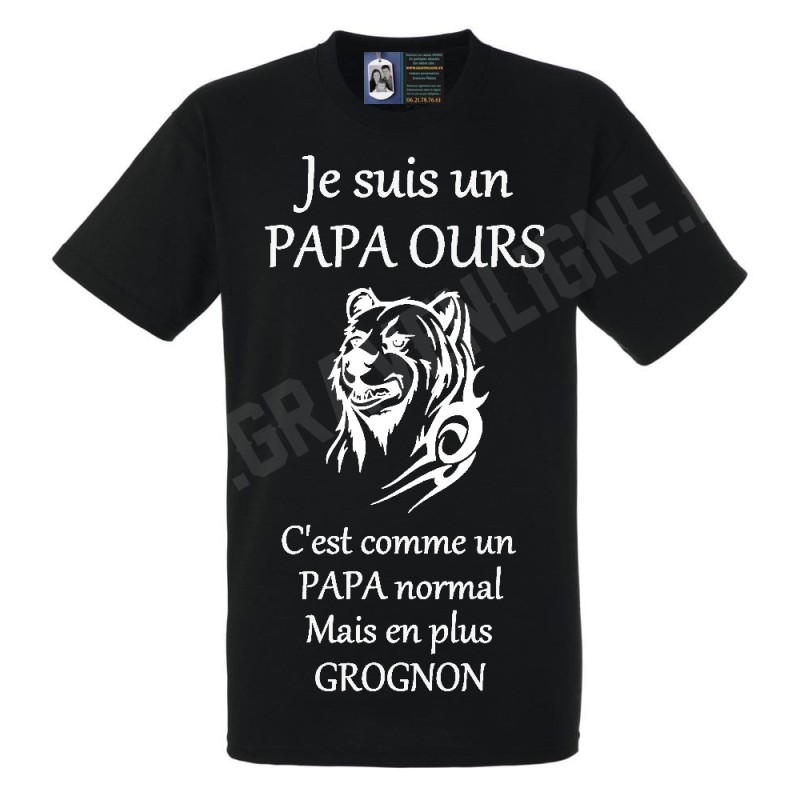 TSHIRT PAPA OURS