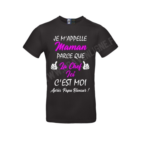 TSHIRT MAMAN CHEF