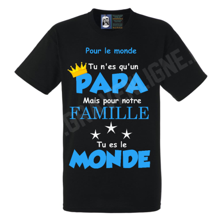 Tshirt Papa Monde Tshirt Papa Monde