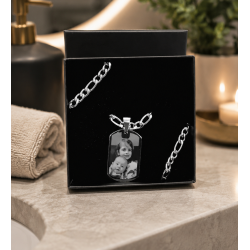 Pendentif Photo Personnalisé - Plaque Militaire