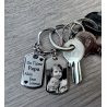 Pendentif Photo Personnalisé - Plaque Militaire