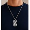 Pendentif Photo Personnalisé - Plaque Militaire