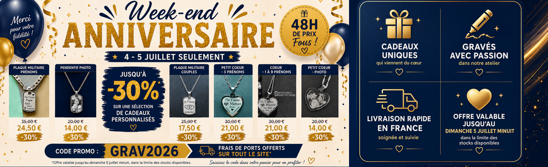 Pendentif photo et pendentif prénom personnalisés pour la fête des pères